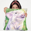 Little Pig Throw Pillow By George Dyachenko