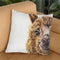 Llama Throw Pillow By George Dyachenko