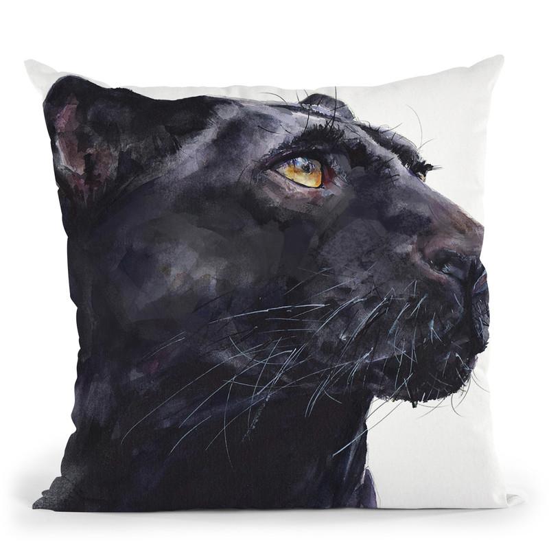 Panther Throw Pillow By George Dyachenko