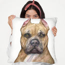Pit Bull I Throw Pillow By George Dyachenko