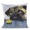 Pug Throw Pillow By George Dyachenko