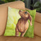 Red Dachshund Throw Pillow By George Dyachenko