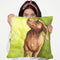 Red Dachshund Throw Pillow By George Dyachenko