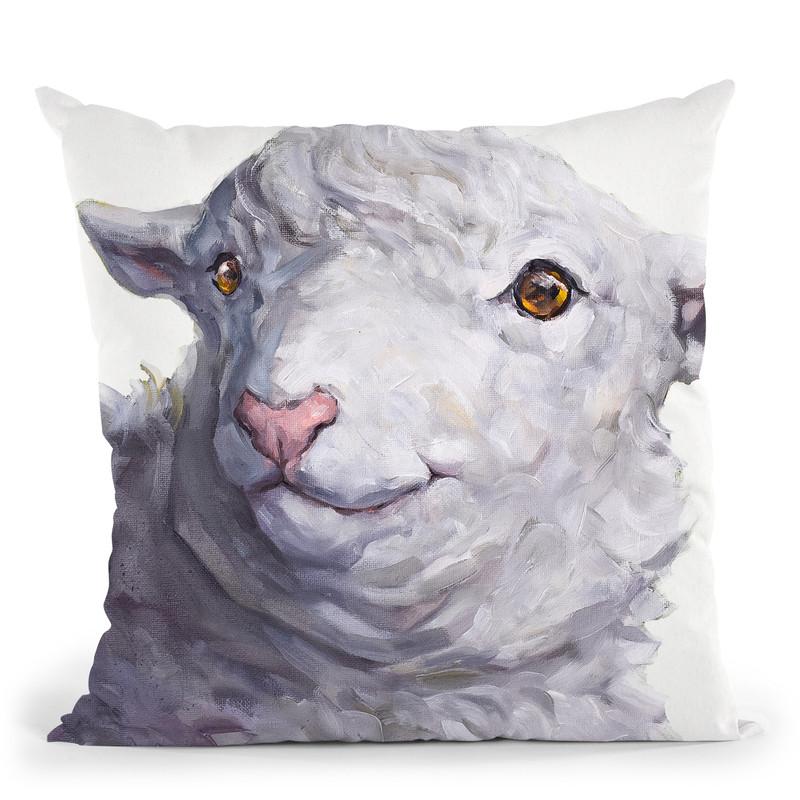 Sheep Throw Pillow By George Dyachenko
