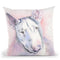 White Bullterrier Throw Pillow By George Dyachenko