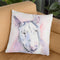 White Bullterrier Throw Pillow By George Dyachenko