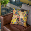 Lady With Fan 1918 Throw Pillow By Gustav Klimt
