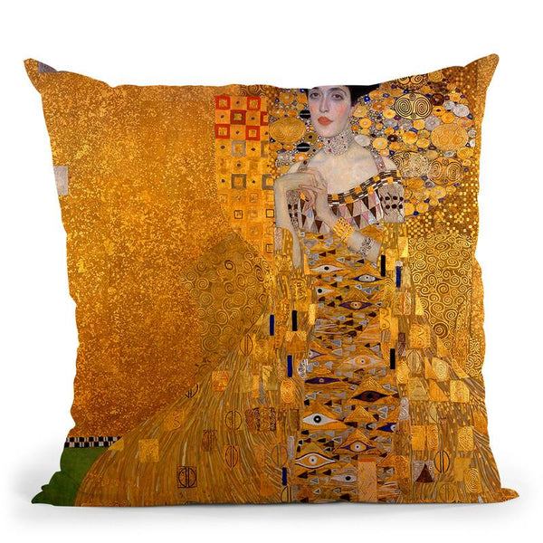 Portrait Of Adele Bloch-Bauer Throw Pillow By Gustav Klimt