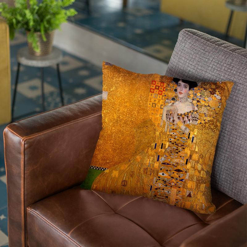 Portrait Of Adele Bloch-Bauer Throw Pillow By Gustav Klimt