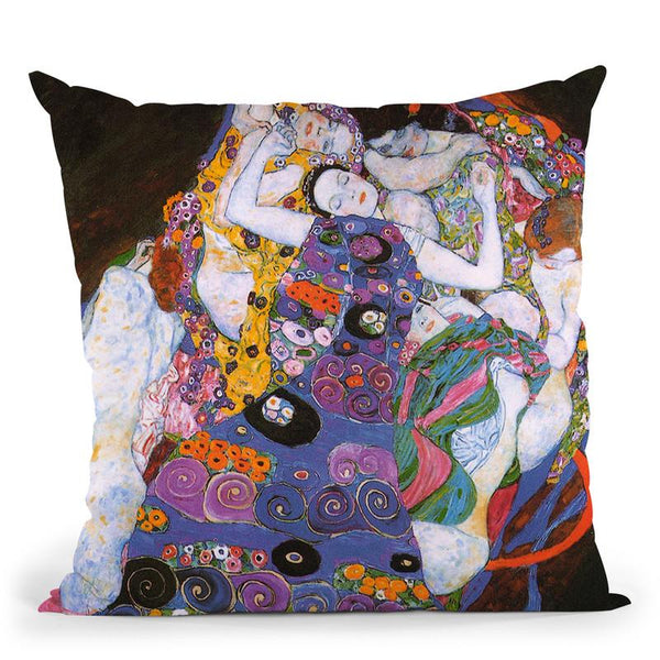 The Virgin 1913 Throw Pillow By Gustav Klimt