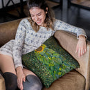 The Sunflower 1907 Throw Pillow By Gustav Klimt