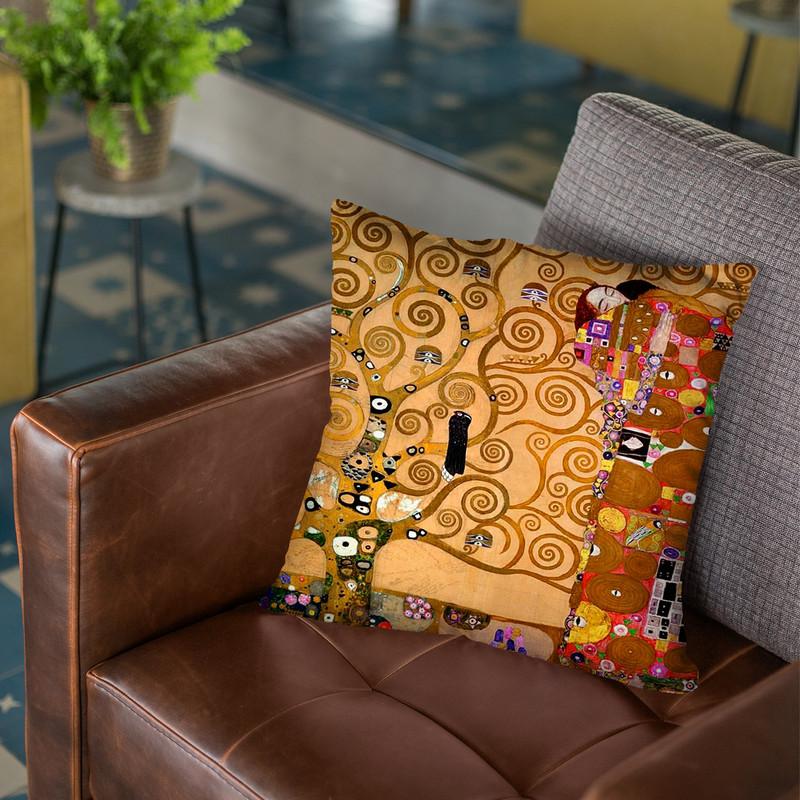 The Tree Of Life Ii Throw Pillow By Gustav Klimt