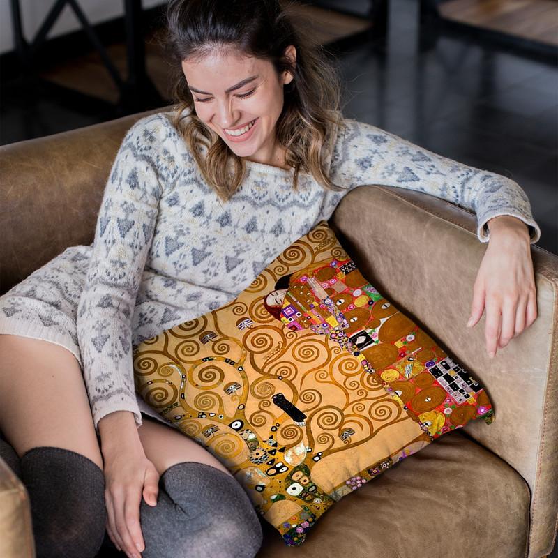 The Tree Of Life Ii Throw Pillow By Gustav Klimt