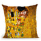 Classic The Kiss Throw Pillow By Gustav Klimt