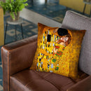 Classic The Kiss Throw Pillow By Gustav Klimt
