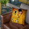 Classic The Kiss Throw Pillow By Gustav Klimt