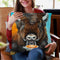 Bison Latte Throw Pillow By Holly Simental