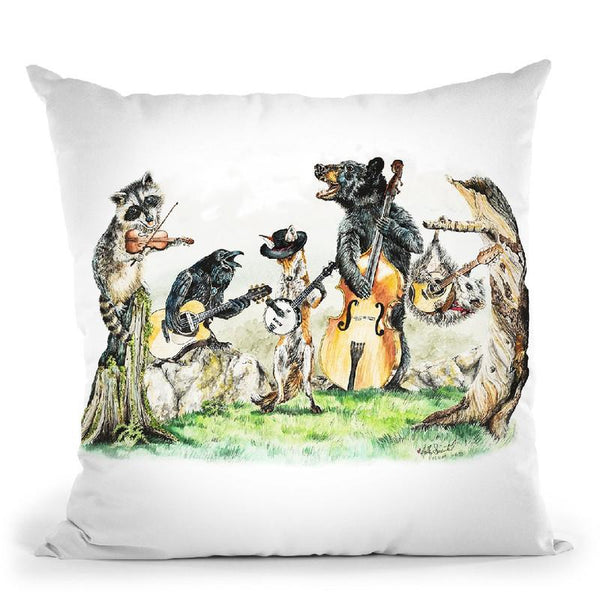 Bluegrass Gang Throw Pillow By Holly Simental