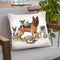 Coffee Dogs Throw Pillow By Holly Simental