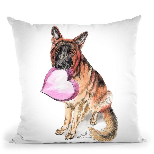 Germanepherd Love Throw Pillow By Holly Simental