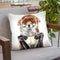 Morning Fox Throw Pillow By Holly Simental