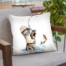 Nature'S Fisherman Throw Pillow By Holly Simental