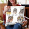 Owl Caffeine Meter Throw Pillow By Holly Simental