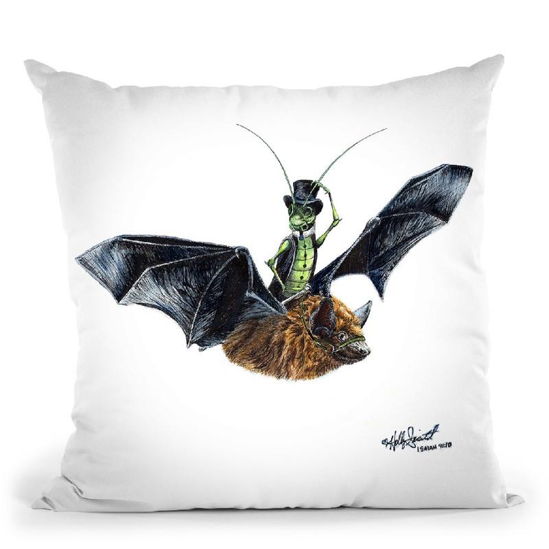 Riderin The Night Throw Pillow By Holly Simental