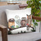 Tea Owls Throw Pillow By Holly Simental