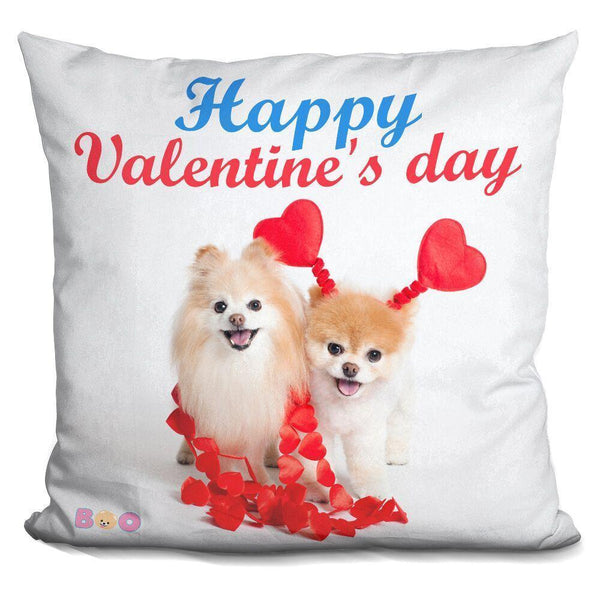 Boo Happy Valentine'S Day Throw Pillow