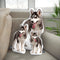 Custom Husky Shaped Dog Pillow