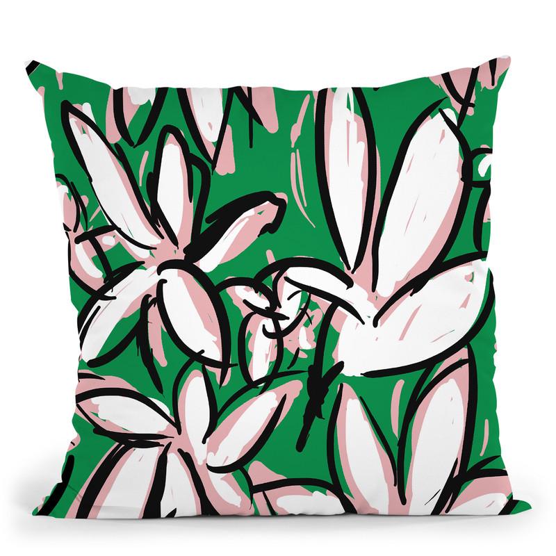 Wild Garden One Throw Pillow By Image Conscious - by all about vibe