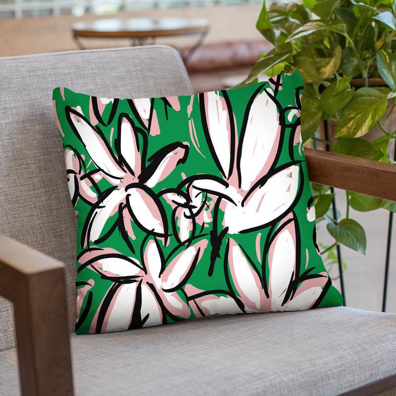 Wild Garden One Throw Pillow By Image Conscious - by all about vibe