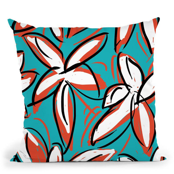 Wild Garden Two Throw Pillow By Image Conscious - by all about vibe