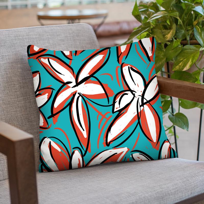 Wild Garden Two Throw Pillow By Image Conscious - by all about vibe