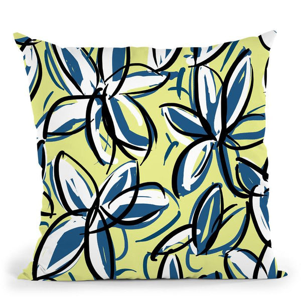 Wild Garden Three Throw Pillow By Image Conscious - by all about vibe
