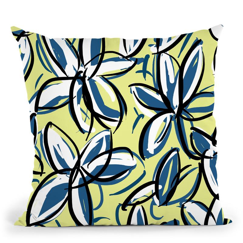 Wild Garden Three Throw Pillow By Image Conscious - by all about vibe