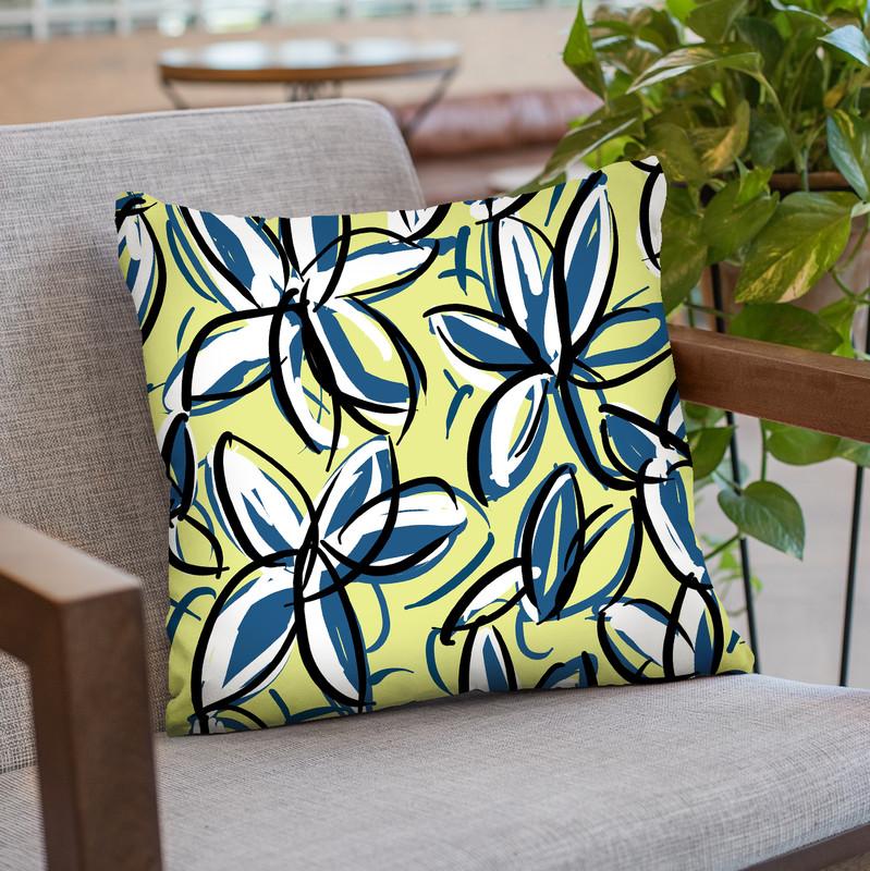 Wild Garden Three Throw Pillow By Image Conscious - by all about vibe