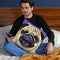 Purple Pug Throw Pillow By Image Conscious - by all about vibe