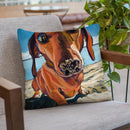 Sand Dog Throw Pillow By Image Conscious - by all about vibe