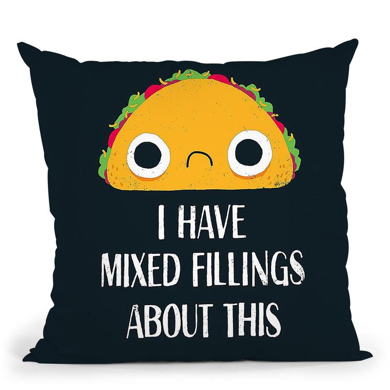 Mixed Fillings Throw Pillow By Image Conscious - by all about vibe
