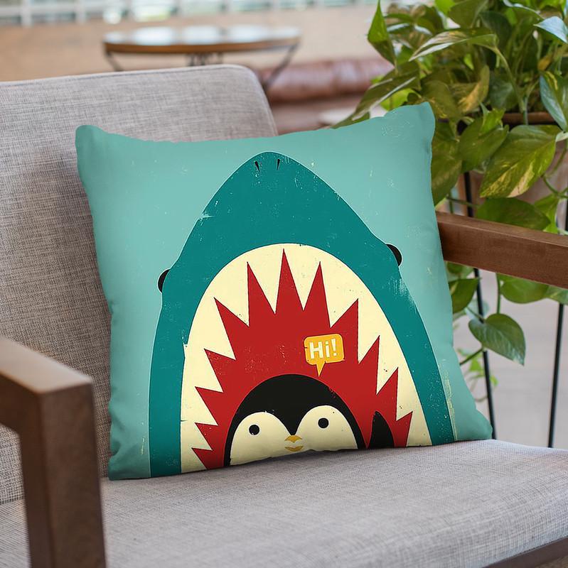 Hi! Throw Pillow By Image Conscious - by all about vibe