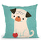 My Red Ball Throw Pillow By Image Conscious - by all about vibe