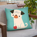 My Red Ball Throw Pillow By Image Conscious - by all about vibe