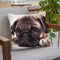Sad Sack Pug Throw Pillow By Image Conscious - by all about vibe