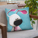 The Pink Bunny Throw Pillow By Image Conscious - by all about vibe