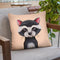 Baby Raccoon Throw Pillow By Image Conscious - by all about vibe