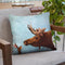 Moose And Rabbit Throw Pillow By Image Conscious - by all about vibe