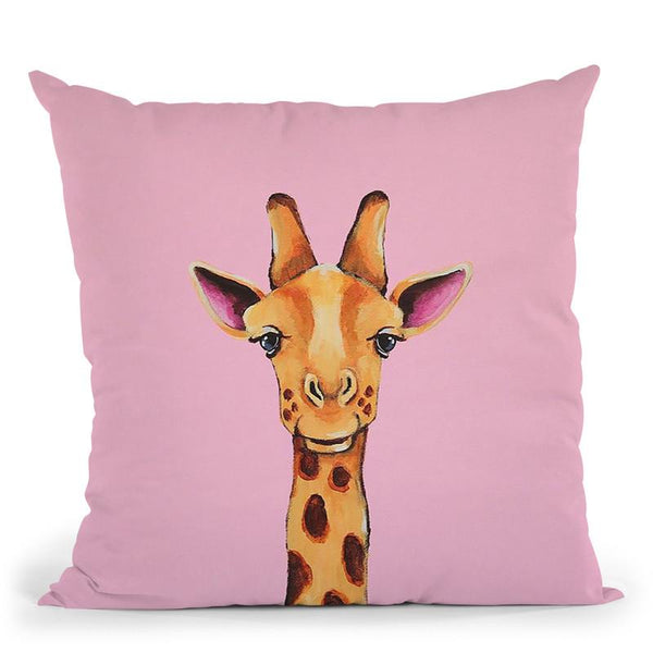Baby Giraffe Throw Pillow By Image Conscious - by all about vibe