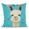 Llama Sue Throw Pillow By Image Conscious - by all about vibe